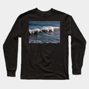 White horses and spray Long Sleeve T-Shirt